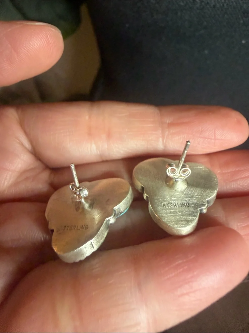 Sonoran Mountain Turquoise Silver Sterling Stud Earrings